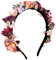 Trachten Blumenkranz Haarreif Blumen Haare Haarband Haarschmuck Hochzeit Oktoberfest Rosa Rot Pink Creme