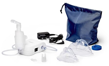 OMRON C803 - Nébuliseur compact, léger et facile à utiliser pour les adultes et les enfants, inhalateur pour traiter les rhumes, les bronchites, l'asthme et plus encore à la maison