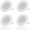 Sweet Led - LED Einbaustrahler 230V - Möbel Einbaustrahler 3000K Warmweiß 3W 250Lm - Bohrloch 60mm Möbeleinbauleuchte LED Einbauspots Spiegelschrank 4er Pack Weiß