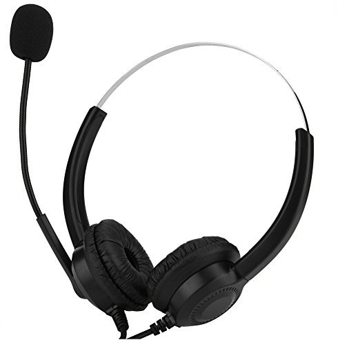 Micro Casque PC Audio Filaire Casque Casque avec Micro Noise Canceling Call Center Headset Telephone Universal pour PC/Mac, Téléphones, Smartphone,Tablette, Skype, Bureau,Centre d'Appel,PC