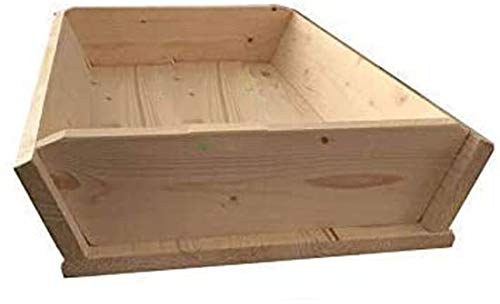 Euroshoppingonline Madia Maddia Maidda terrina spianatoia Vassoio Bassa Contenitore per lievitazione Trasporto Pasta Impasto impastare Pizza (50x40xh7)