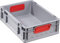Allit 456700 EuroBox412 400 x 300 x 120 mm geschlossene Griffe in grau/rot