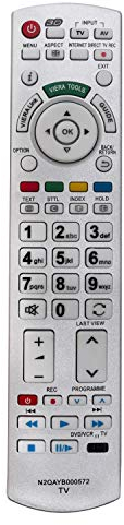 VINABTY N2QAYB000572 Ersatz Fernbedienung für Panasonic TX-L47ETN53 TX-L47ETS51 TX-LR32DT30 TX-LR37DT30 TX-P42GTN33 TX-P42GTS31 TX-P42GTX34 TX-P42ST30B TX-P42ST30J TX-P46GTS31 TX-P46ST32Y TX-P46ST33J