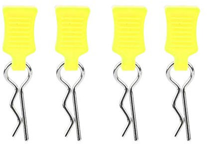 Dilwe Body Shell Clip Pin, RC Accessories With Fixing Bracket Suitable for 1/8, 1/10, 1/12 RC Car (Yellow Green)