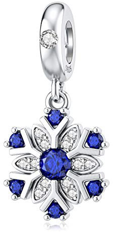 925 Silber Schneeflocke Charms für Pandora Charms Armband