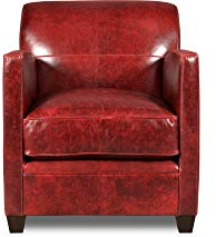 jvmoebel Design Sessel 1 Sitzer Leder Textil Luxuspolster Chesterfield Rot Sessel Fernseh