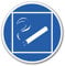 Lot de 10 autocollants pour zone fumeur - Diamètre : 9,5 cm - Avec protection UV - Pour extérieur et intérieur