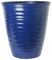 Dune Gloss Ripple Plastic Plant Pot Garden Planter IRIS BLUE colour 28cm dia.