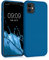 kwmobile Hülle kompatibel mit Apple iPhone 11 Hülle - gummierte TPU Silikon Handyhülle - Schutzhülle für kabelloses Laden - Case in Blue Reef