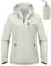 Outdoor Ventures Damen Regenjacke 10000MM Wasserdicht Leichte Gefüttert Packbar Sportjacke Funktionsjacke Atmungsaktiv Fahrrad Jacke mit Kapuze Hellgrau L