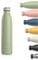 LARS NYSØM Edelstahl Trinkflasche 350ml, 500ml, 750ml, 1L, 1 5 liter | Thermosflasche Kohlensäure geeignet | Auslaufsichere Wasserflasche für Sport, Outdoor, Schule (Sage Green, 750ml)