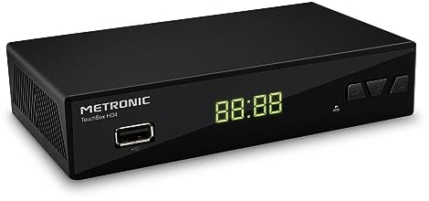 Metronic Décodeur Satellite Numérique TNT HD Touchbox HD4 / chaînes HD gratuites et l’Ensemble des chaînes étrangères gratuites/HDMI Démodulateur, Récepteur, Boitier, Tuner, Enregistreur TV - 441376