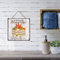 Schlafzimmer Wanddekoration Kürbis Sonnenblume Herbst Blätter Hängende Holzschild 30,5 x 30,5 cm Thanksgiving Segen Holzschild Vintage Wand Tür Kunst Schild Holzplanke Design Hängeschild Haustür Wand