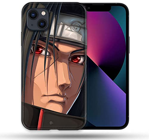 Schutzhülle kompatibel mit Magsafe für Apple iPhone 13 (6,1) Manga Naruto Itachi Gesicht