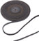 GORGECRAFT 5.5Yds 5mm Noir Plat Cordon en Cuir Véritable Corde en Cuir Naturel Bandes de Dentelle de Vache Pleine Grain Tressage Corde Rouleau pour la Fabrication Bijoux DIY Artisanat