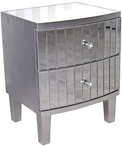 Nachtkommode verspiegelt Spiegelschrank Nachttisch Nachtschrank Nachtkonsole vic541 Palazzo Exklusiv