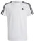 adidas Unisex Kinder Essentials 3-Stripes Cotton Tee, White/Black, 11-12 Years