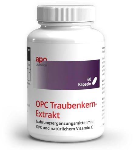 Opc Traubenkernextrakt Kapseln mit Vitamin C 60 stk