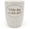 Mea-Living Tasse mit Henkel SCHÖN, DASS ES DICH GIBT! 500ml, Becher mit Spruch, Geschenkidee für Freundin, Spruchtasse