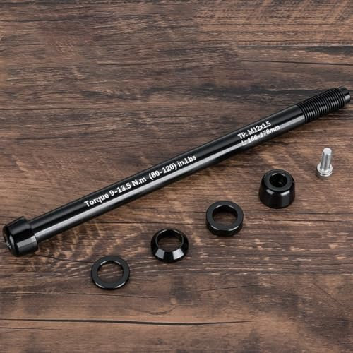 Adattatore per perno passante, per bici da allenamento con asse passante, 12 x 142-1848 mm, P1,5/P1,75, adatto per biciclette con diverse larghezze dell'asse posteriore (M12 x 1,5 160-172)