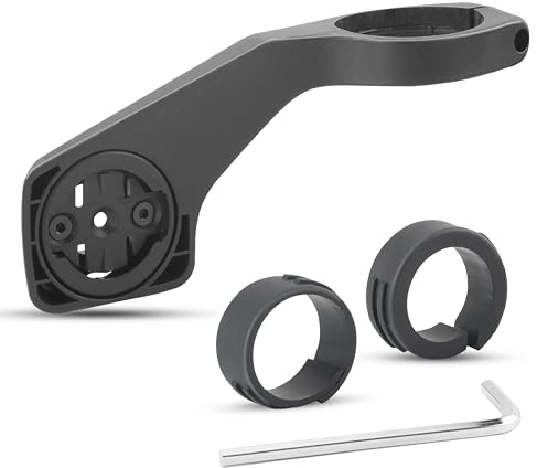 Verstellbarer Fahrradhalterung für Garmin Edge 530 540 830 840 1030 1040 130 Plus 2 Explore Halterung Fahrrad mit Unterlegscheibe und Sechskantschlüssel für Fahrradcomputer Schwarz