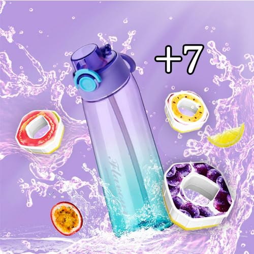 Air Flasch Up, gourde de 900 ml avec goût, 7 Air Pods Up, bouteille d'eau de sport pour la salle de sport, gobelet anti-fuite pour la course à pied