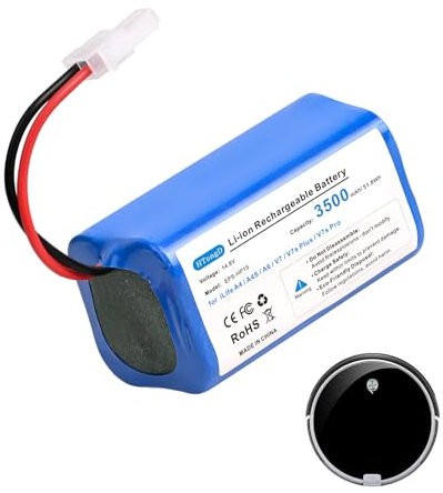 3500mAh Akku für iLife Saugroboter Ersatzakku: HTongD 14.8v Li-ion Ersatzakkus Kompatibel mit iLife A4 A4s A6 V7 V7s-Plus V7s-Pro X620