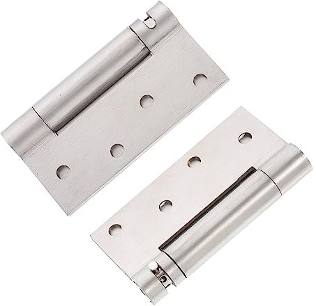 Yardenfun Charnières De Porte À Fermeture Automatique De 4 Pouces À Ressort Simple En Acier Inoxydable Pour Armoires Silencieuses Et Robustes