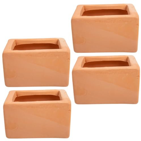 ROMISBABA 4pièces Pots De Terracotta Pots pour Plantes Décoratifs pour Bureau Et Maison