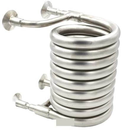Intercambiador de calor 1,5 Equipo De Acero Inoxidable Del Brebaje Del Refrirador Del Contraflujo Del Refrirador 304 Del Mosto De TC soporta alta presión y temperatura