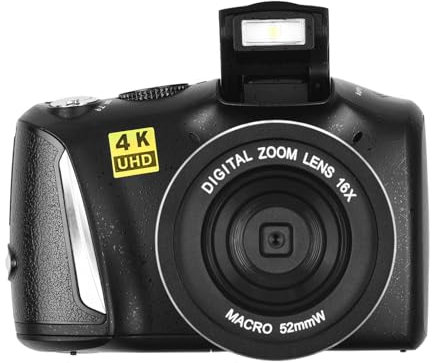 Fotocamera Digitale Ultra HD 4K/60FPS con 6X M, Fotocamera Frontale Multifunzione da 48 MP per Fotografia e, Portatile e Versatile per le Tue esigenze.