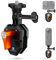 K&F Concept Supporto per Parabrezza Moto per GoPro Hero 13/12/11/10/9 Nero, Morsetto per Videocamera in Lega di Alluminio con Adattatore da 1/4 per DJI Osmo Action 3/4/5 Pro Insta360 X5/X4