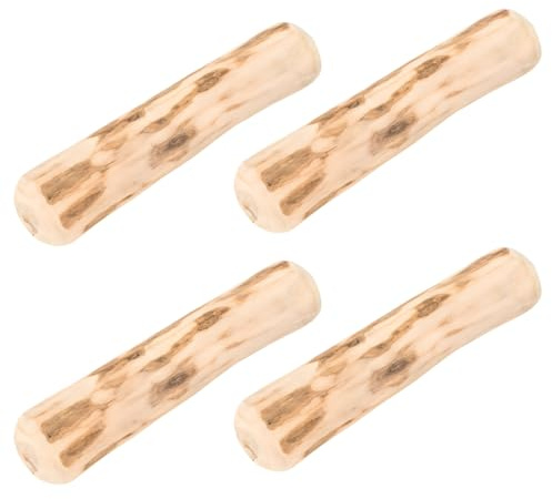 YSFVNP 4PCS Coffee Wood Dog Chew, Olive Wood Dog Chew, Dogs Stick for Puppies - Natural, Safe, Vegan, Low Calorie, Low Fat Dental Care Chew Toys for Most Dogs
