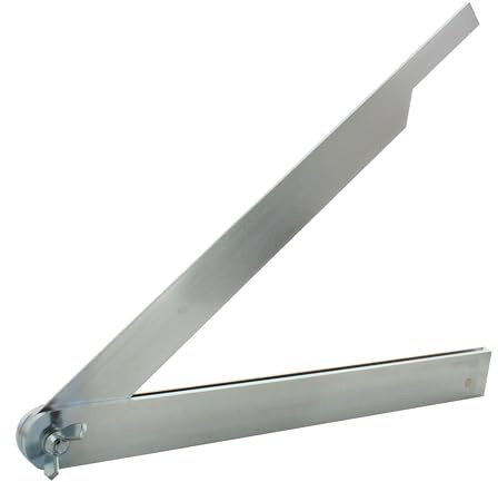 hedue® Stahlschmiege T730 - Winkelschmiege aus rostfreiem Stahl, Schmiege Winkelmesser 30 cm