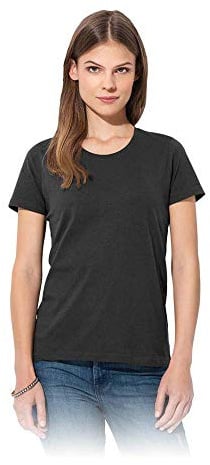 Stedman Apparel Women's Classic-T/ST2600 Regular Fit Short Sleeve T-Shirt, Black Opal, Size 16 (Manufacturer Size:X-Large)