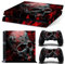 Mcbazel Pattern Serie Decals Vinyl Skin Aufkleber für Original PS4 Only (Not for PS4 Slim/Pro) Red Skull