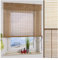 ourdeco® Bambusrollo / 60 x 160 cm (Breite x Höhe) Kirschbaum/lichtdurchlässig/optional Klemmen und Montage ohne Bohren/Decken- und Wandmontage gebohrt