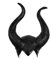 RichDeer Böse Königin Halloween Kostüm Hörner Cosplay Kostüm Latex Maleficent Hat Halloween Requisiten Unisex Haarreif Kopfbedeckung Schwarz