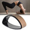 windyday Yoga Rad Natürliches Zum Dehnen, Rutschfester Yoga Wheel Rolle Für Yoga Posen Dehnübung, Rückbeugen, Flexibilität, Belastbarkeit Bis 200KG (Ellipse)