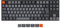 Keychron K8 TKL Gaming Tastatur Red-Switch Whitee LED - Schwarz US-Layout