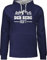 Pullover Herren Frauen Hoodie Kontrast zweifarbig - Skiurlaub Apres Ski - Der Berg Ruft - M - Navy Blau/Grau meliert - Geschenk Skifahrer ruf Pulli Damen,der skioutfit Berge Hoodies apre Hiking