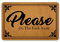 Front Door Mat Entrance Floor Mat Please Go The Away Funny Doormat Decorative Indoor Outdoor Doormat, 23.6 x 15.7