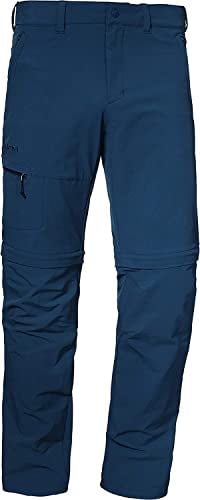 Schöffel Herren Pants Koper1 Zip Off, flexible Herren Hose mit Zip-Off Funktion, schnell trocknende und kühlende Wanderhose aus 4-Wege-Stretch, dress blues, 48