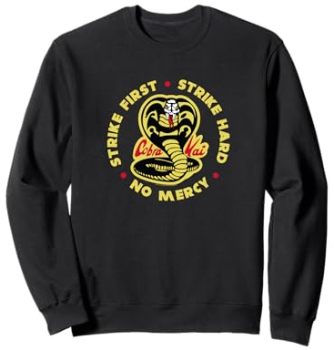Cobra Kai Strike First Cobra Logo TV Show Sweatshirt