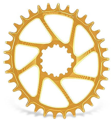 Garbaruk Corona ovalada para SRAM GXP/Dub Boost Direct Mount, color dorado, corona 30T