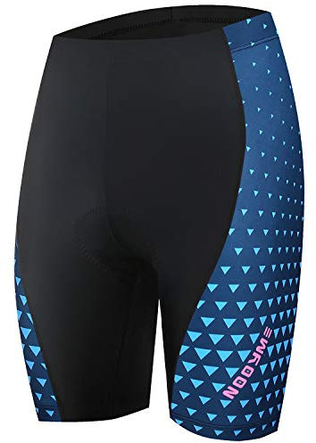 NOOYME Cuissard Velo Femme 4D Rembourrés Short Cycliste Femme Sechage Rapide Cuissard Cycliste Femme Design Respirant Anti-Glissant pour Cycliste Femme - Taille M - Couleur NuitÉtoilée