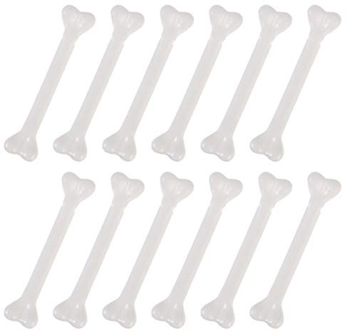 FOMIYES 36 Stück Halloween Kunststoffknochen weiß Kunststoff Knochen menschliches Skelett Kostüm Knochen Dschungel Knochen Requisiten Dekorationen für Dekoration (weiß)