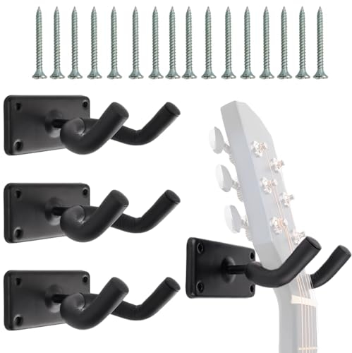 LODMOD 4 Pack Skateboard Wandhänger - Snowboard Wandmontage Rack, Speicher Display Halter für Gitarre Longboard Surfboard, komplett mit Schraube, maximale Belastbarkeit 30 lbs