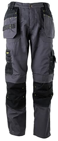STANLEY Huntsville Men's Polycotton, Holster Pocket, Utility Cargo Work Trouser, Grey W36/L31
