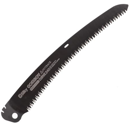 Silky Lame de scie, Gomboy Curve Professional 240mm - Acier rapide, Edition Outback, Compatible avec bois, 240 mm, Noir